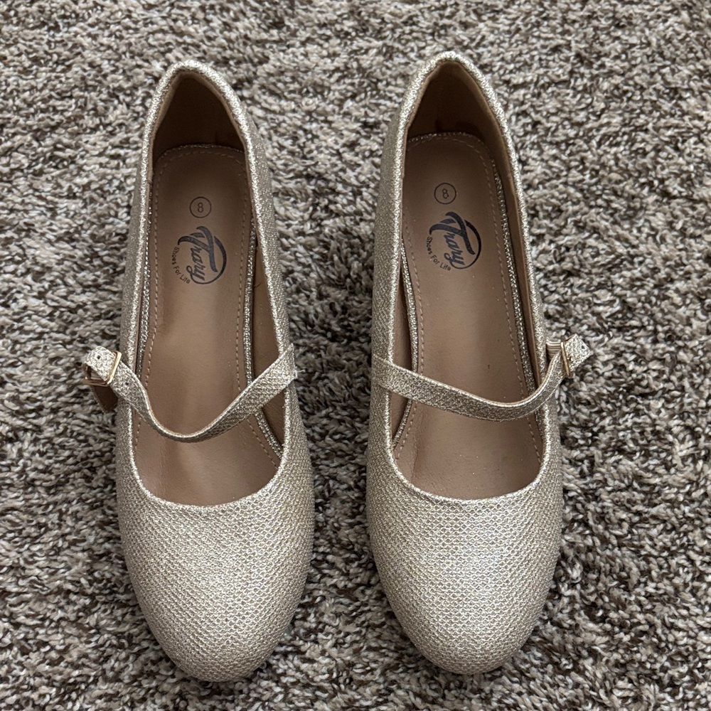 Trary Sparkling Gold Flats